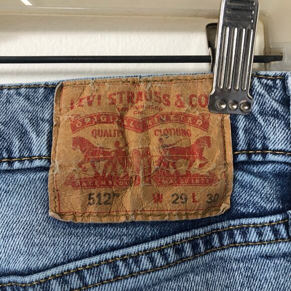 VTG Levis 512 Embroidered Slim Fit Jeans Y2K Fairy 29x30 Butterfly Dragonfly - Picture 10 of 13